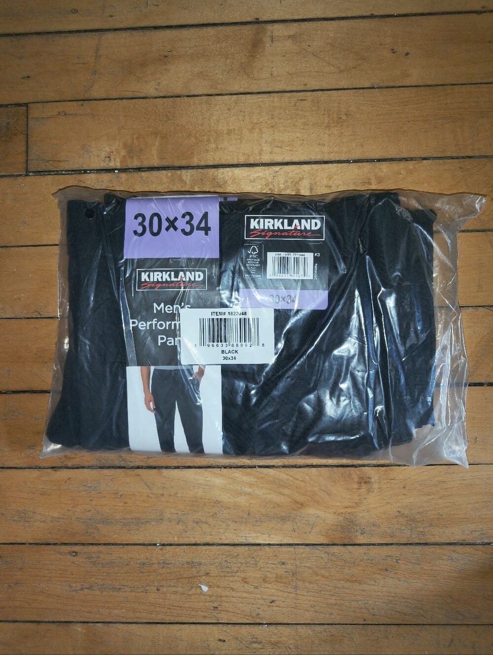 (3) New Kirkland Signature Men’s Performance Pant Regular Fit Stretch Size 30X34